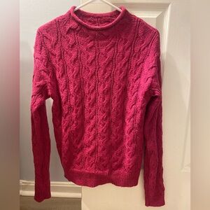 J. Crew Cable mockneck sweater size XS